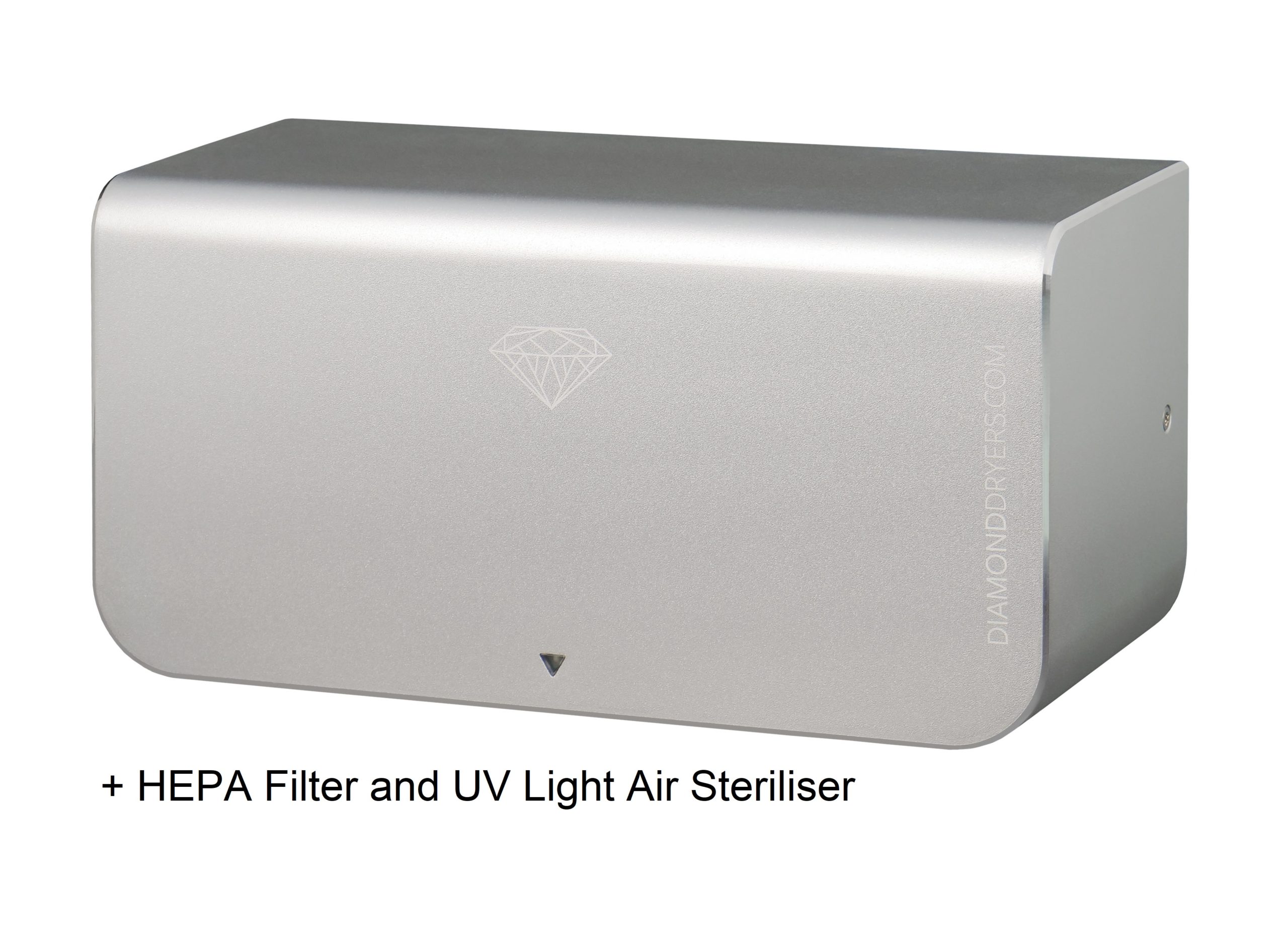 Diamond Dryer PURE with HEPA filter and UV light air steriliser.